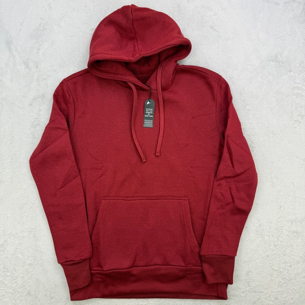 Kangol Hoodie Men XL Red Kangaroo Logo Sweatshirt Pullover Streetwear Winter